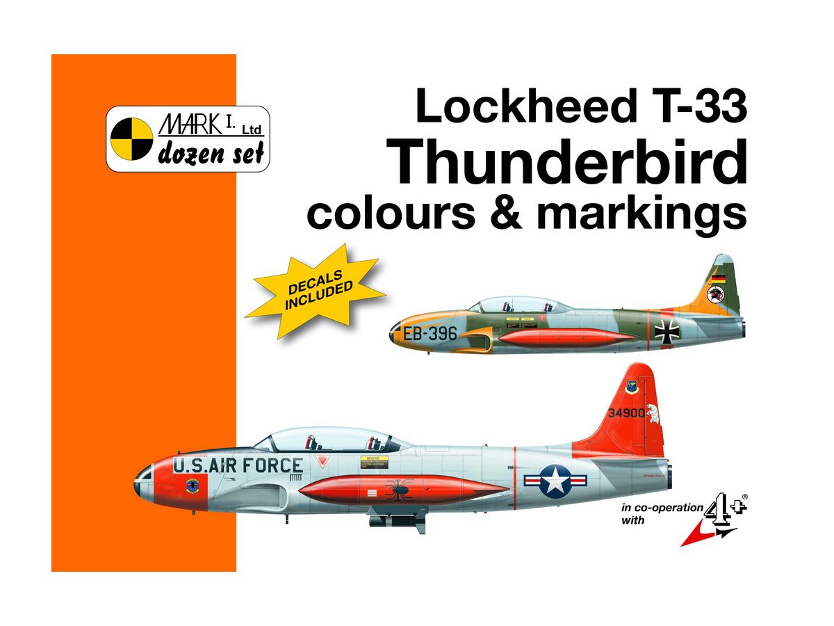 ロッキード T-33 カラー & マーキング w/1/32デカール