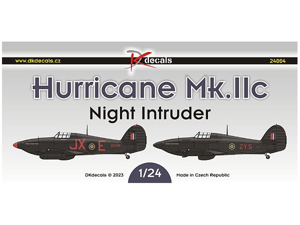 1/24 ホーカー ハリケーン Mk.IIc デカール