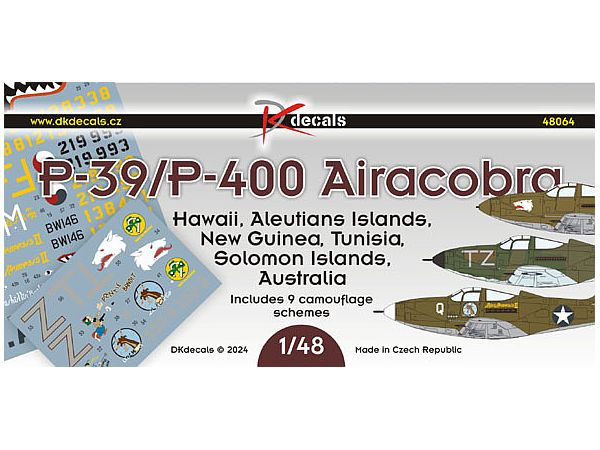 1/48 P-39/P-400 エアコブラ 米軍・オーストラリア デカール