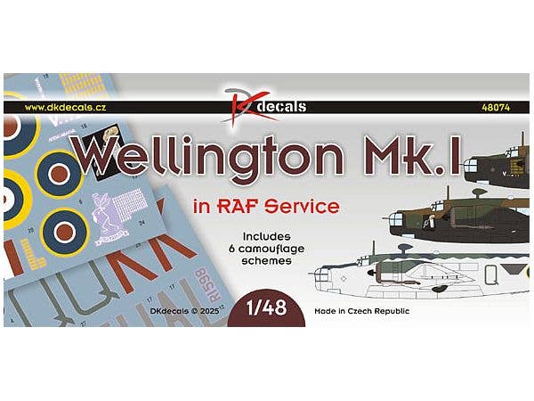 1/48 ビッカース ウェリントン Mk.Iイギリス空軍 デカール