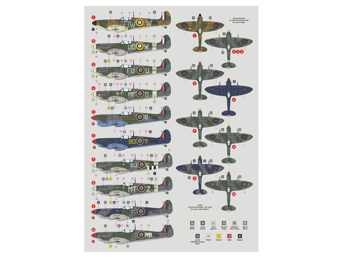 1/72 スピットファイア エーセス パート1