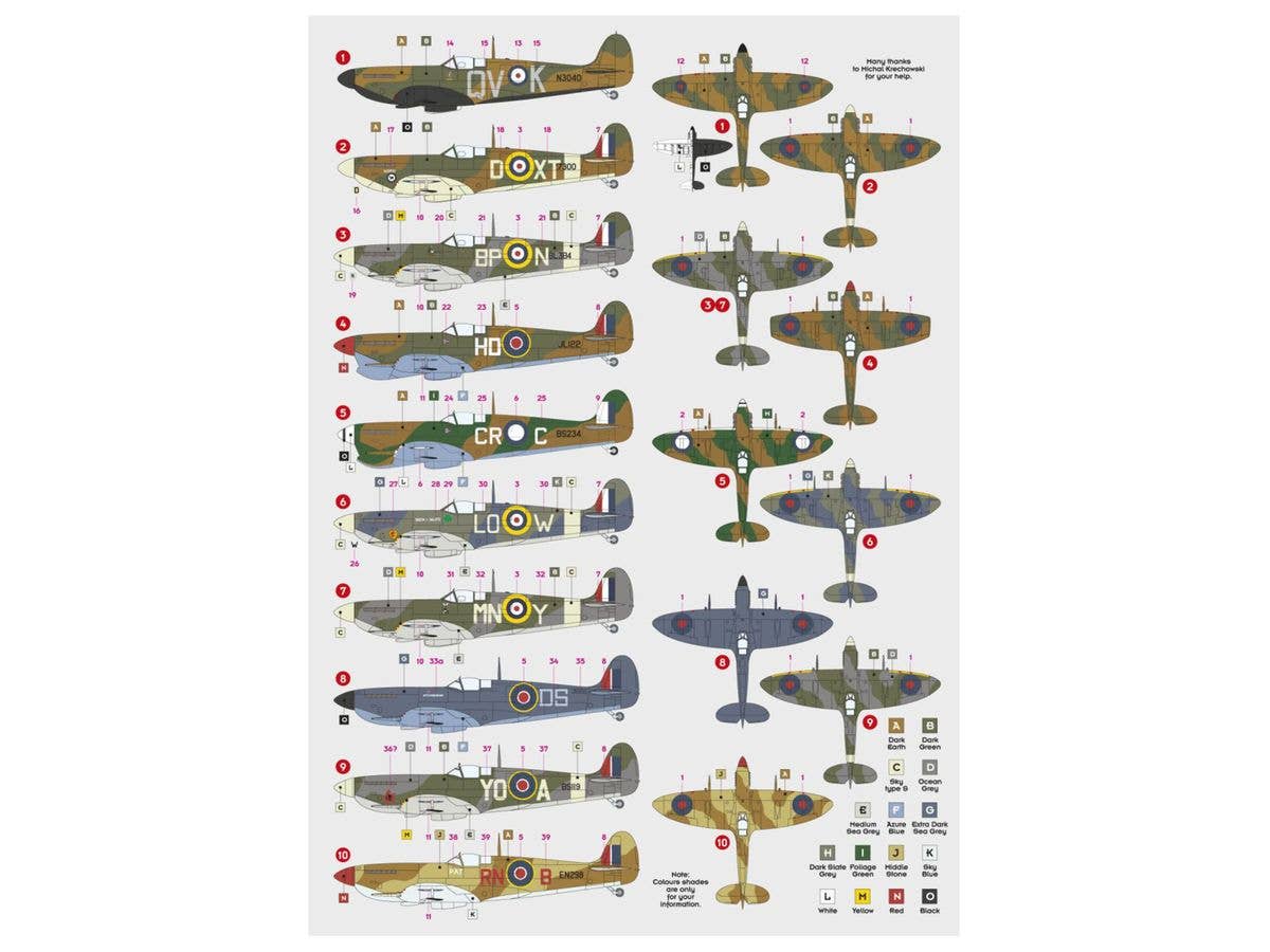 1/72 スピットファイア エーセス パート2