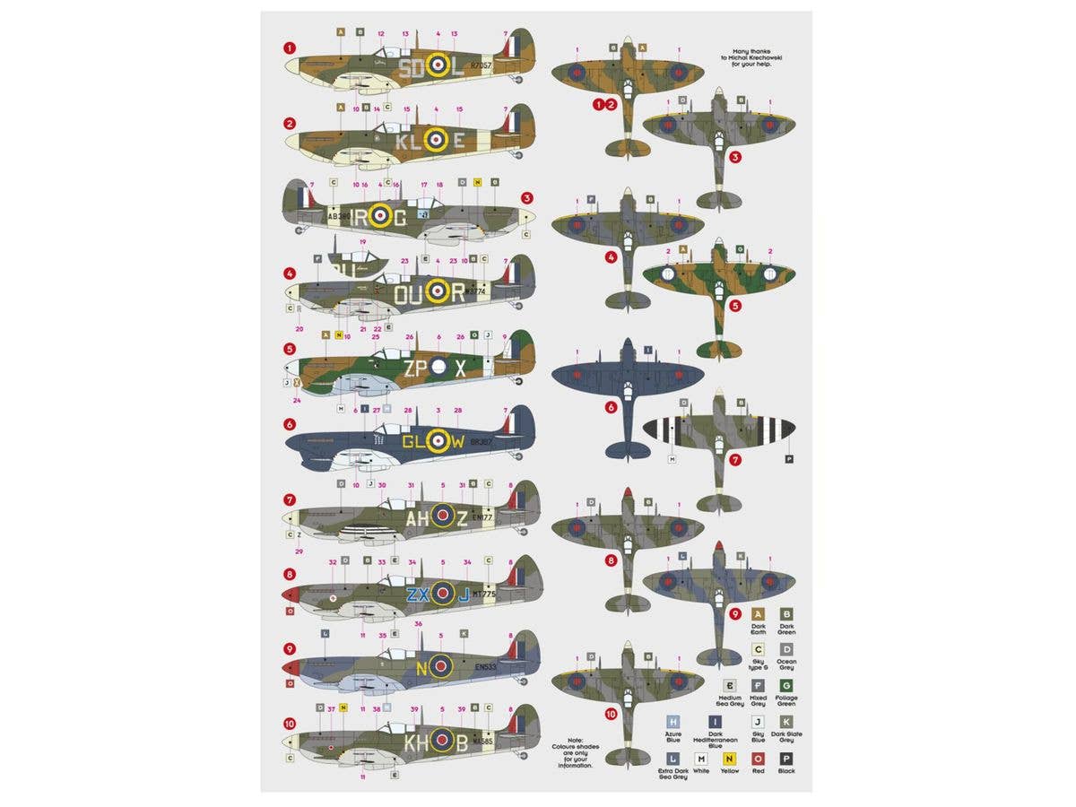 1/72 スピットファイア エーセス パート3