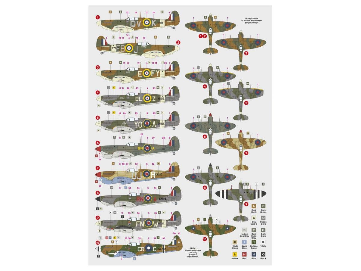 1/72 スピットファイア エーセス パート4