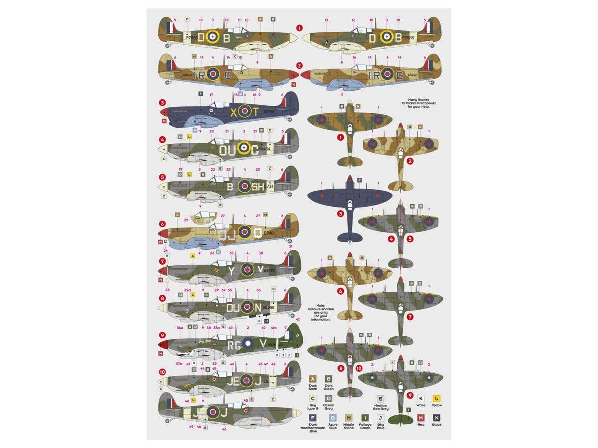 1/72 スピットファイア エーセス パート5