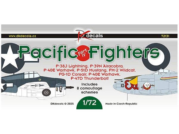 1/72 太平洋戦争戦闘機アソート パート4デカール