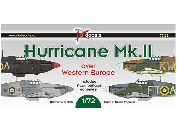 1/72 ホーカー ハリケーン Mk.II 西ヨーロッパ上空