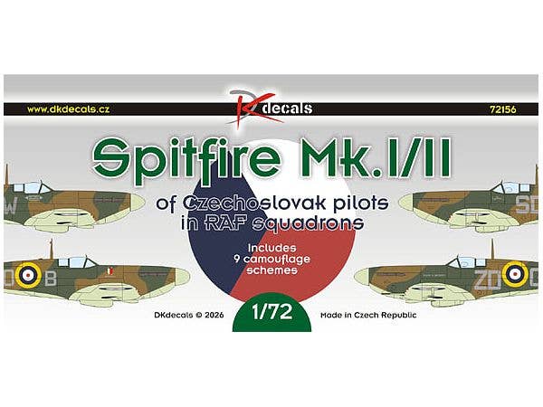 1/72 スピットファイア Mk.I/II 在英空軍チェコスロバキア人パイロット乗機