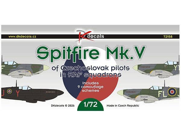 1/72 スピットファイア Mk.V 在英空軍チェコスロバキア人パイロット乗機