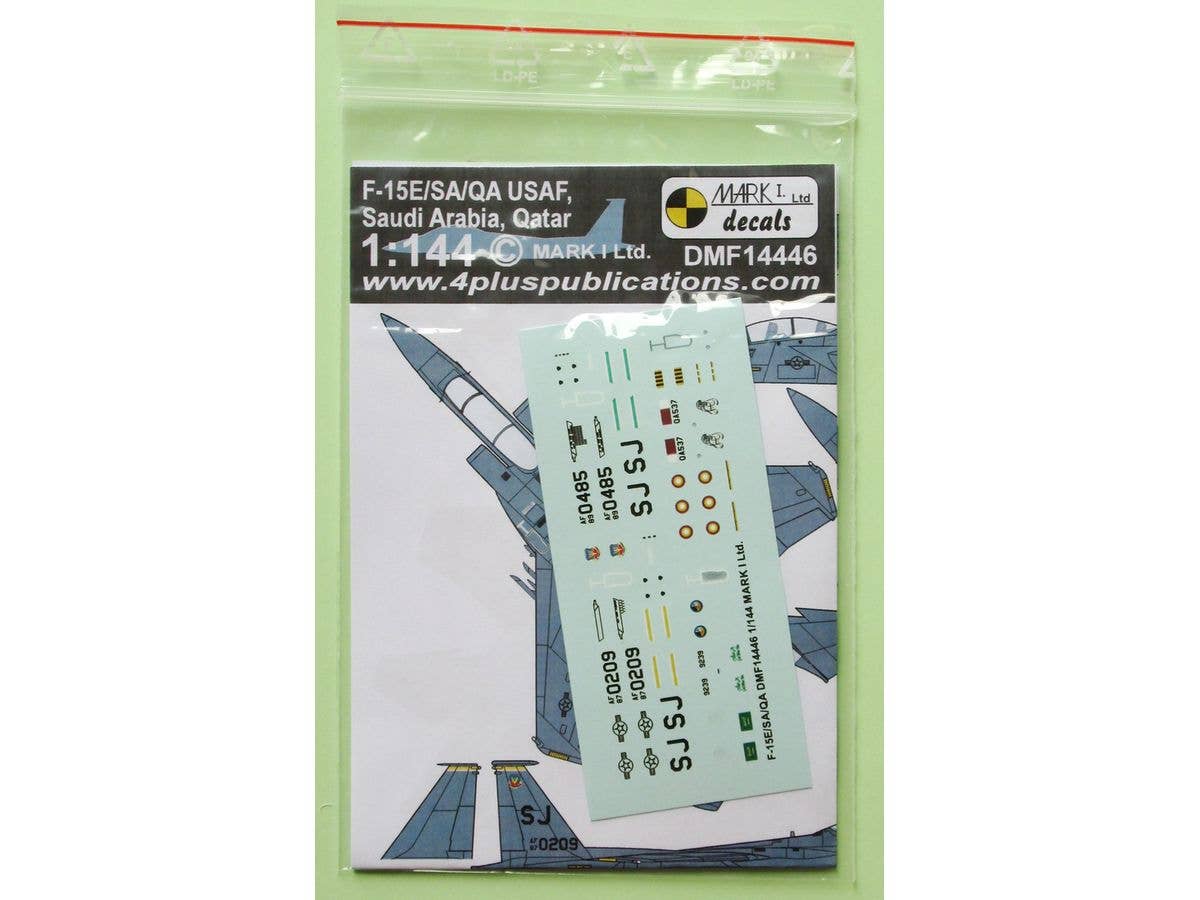 1/144 F-15E/SA/QA 米空軍・サウジアラビア軍・カタール軍 デカール (レベル用)