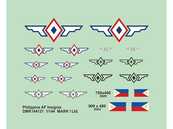 1/144 フィリピン空軍国籍マーク
