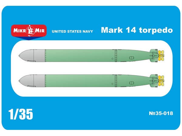 1/35 米海軍 Mk.14 潜水艦用魚雷 (2個入)