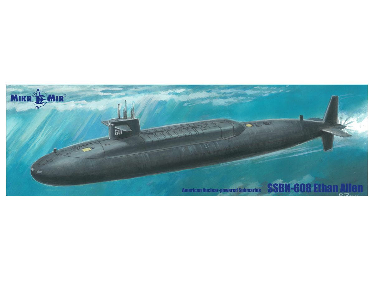 1/350 SSBN-608 イーサン・アレン 弾道ミサイル原子力潜水艦