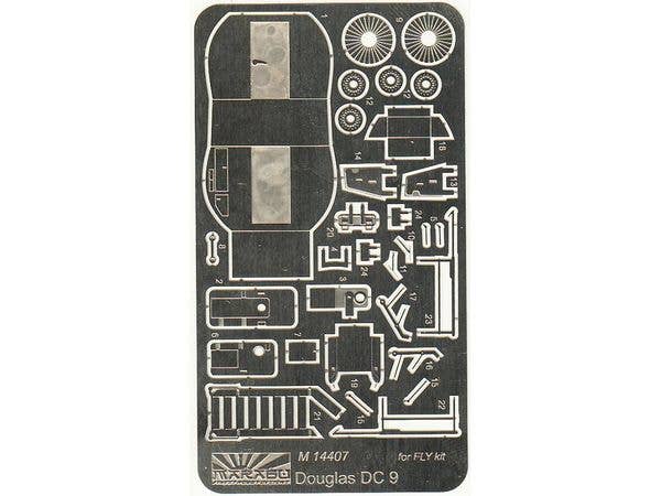 1/144 ダグラス DC 9用エッチングパーツ (フライ用)