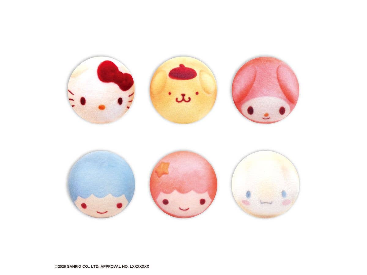 サンリオキャラクターズ: ちぎりパン パンバッジ 1Box 30pcs