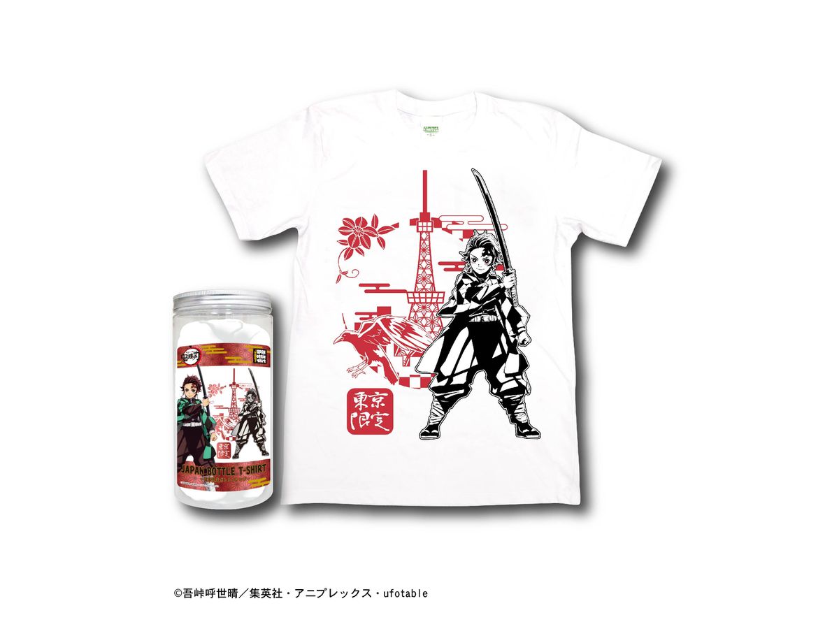 鬼滅の刃 日本限定ボトルTシャツ 東京/白 XS