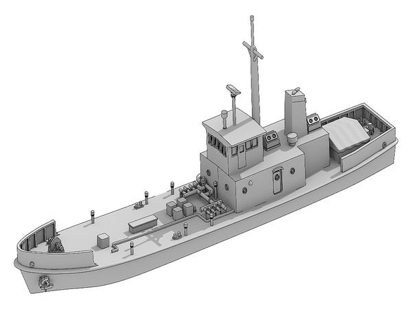 1/700 海上自衛隊YW17号310t型水船
