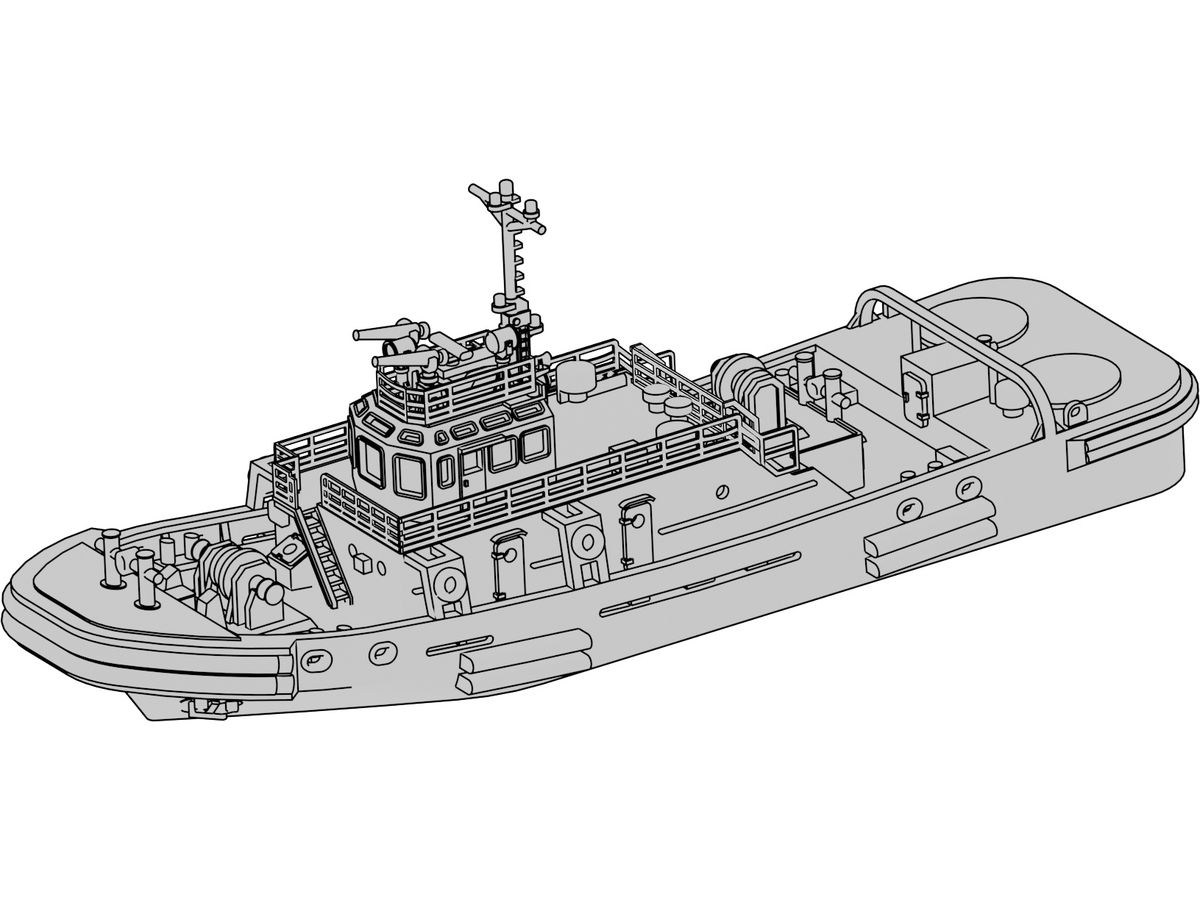 1/700 海上自衛隊YT01号260t型曳船D