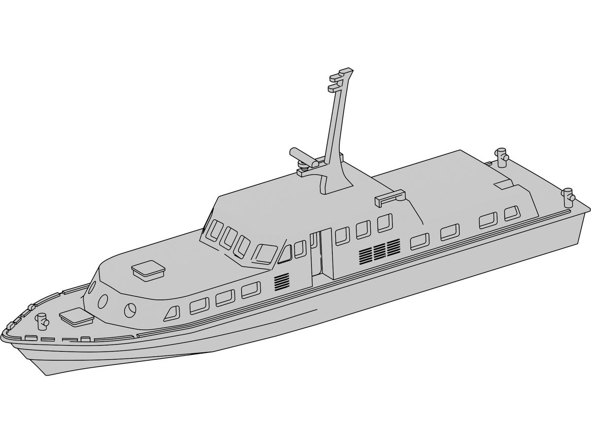 1/700 海上自衛隊 YF2137号30t型交通船