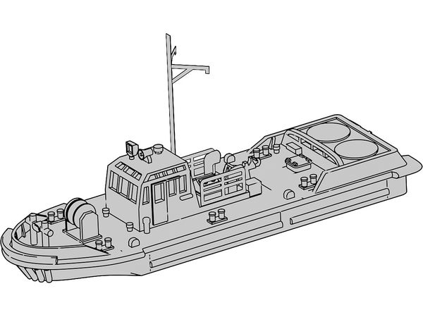 1/700 海上自衛隊 YT75号50t型曳船