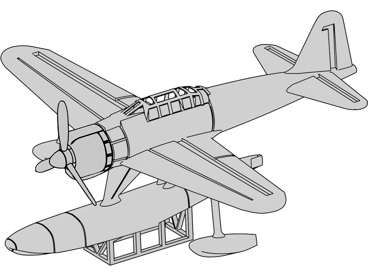 1/700 日本海軍 二式水上戦闘機