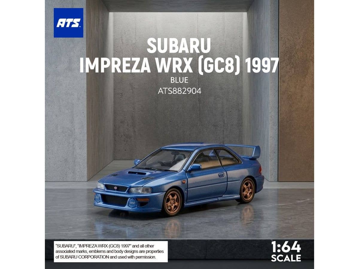 1/64 SUBARU IMPREZA WRX (GC8) 1997ブルー