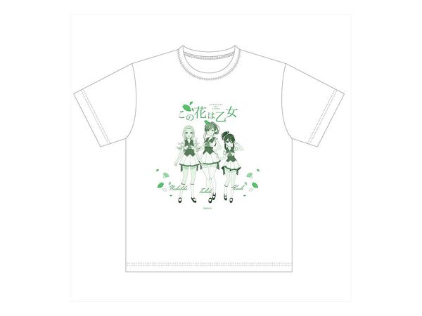 ラピスリライツ この花は乙女 Tシャツ 白 L