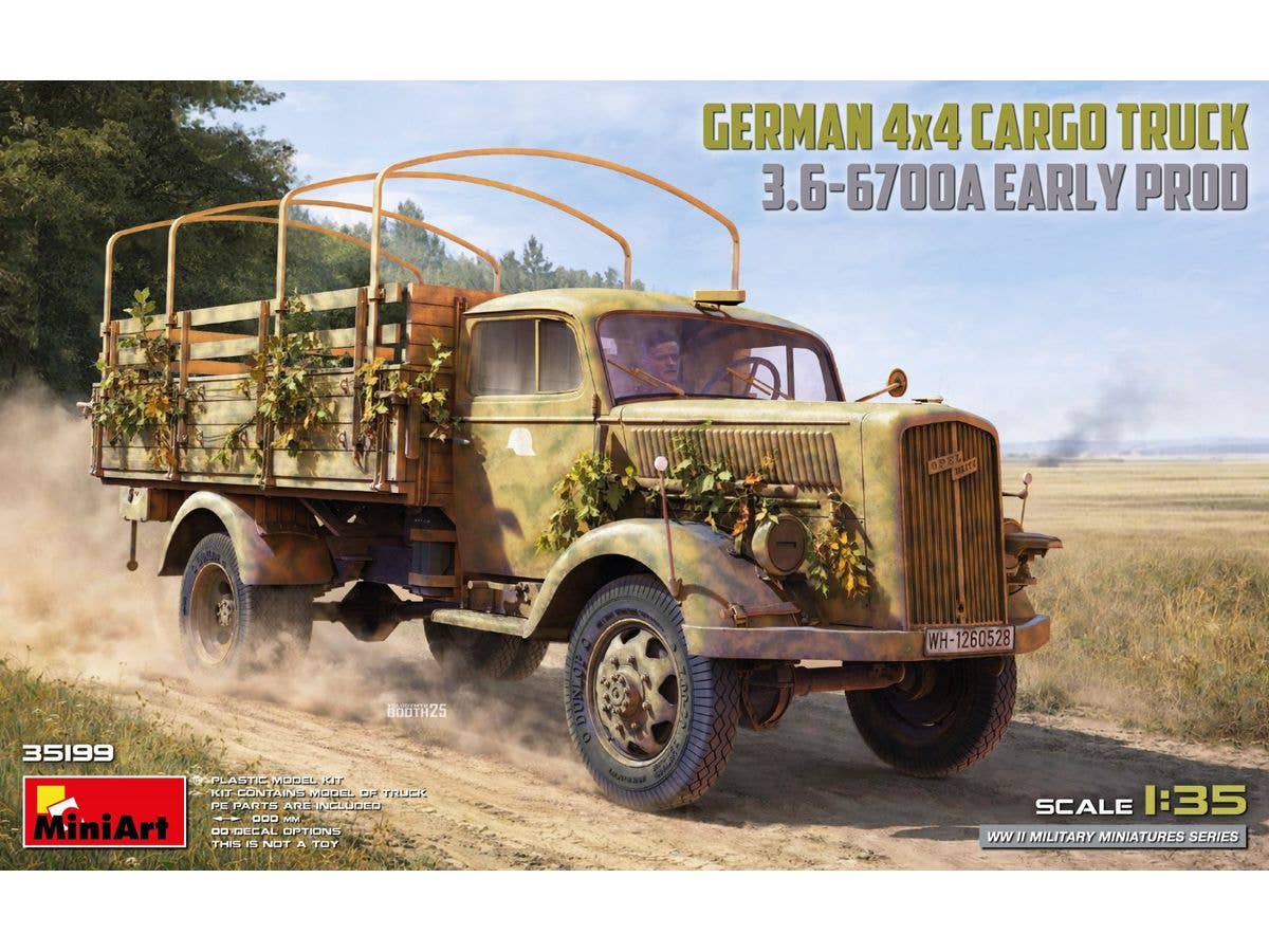1/35 ドイツ製 3トン 4x4 貨物トラック 3.6-6700A 初期型
