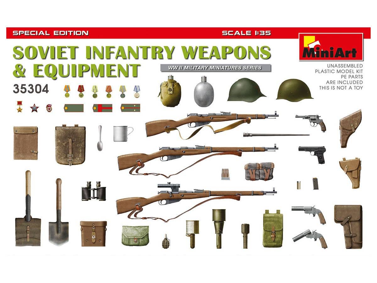 1/35 ソビエト歩兵用武器・装備品セット(特別版)