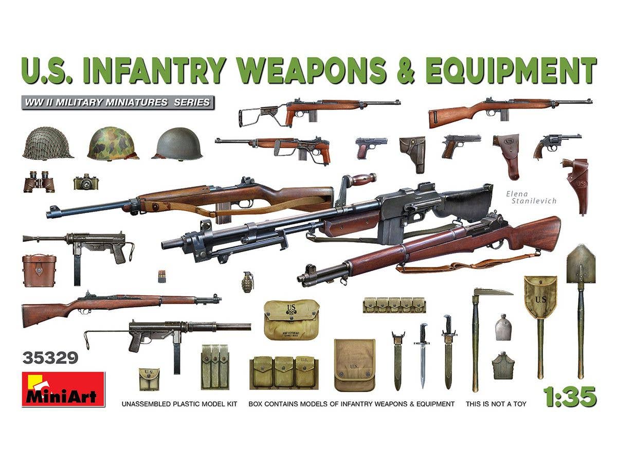 1/35 アメリカ軍歩兵用武器 & 装備品セット