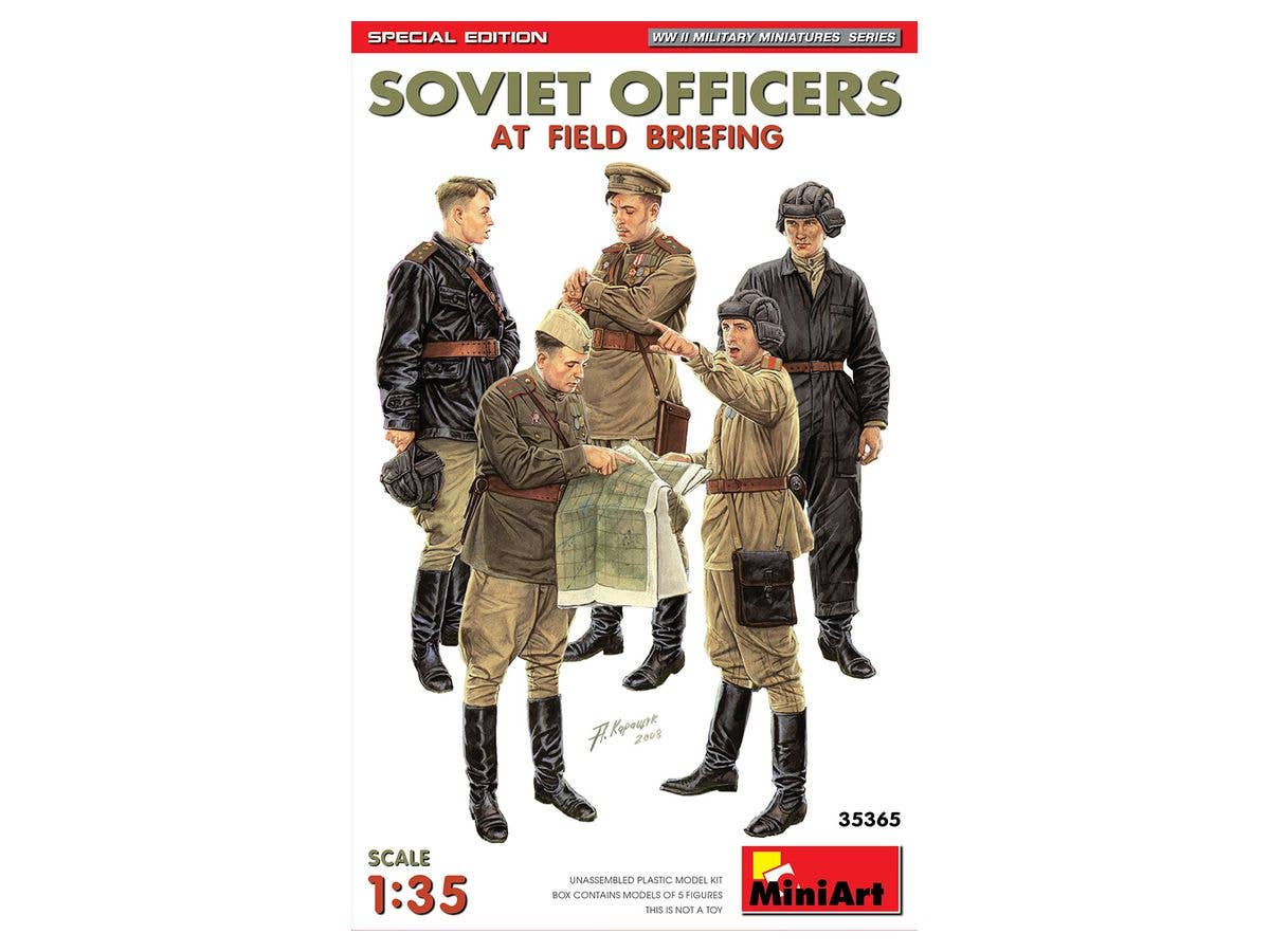 1/35 現場会議をする士官 5体セット特別版