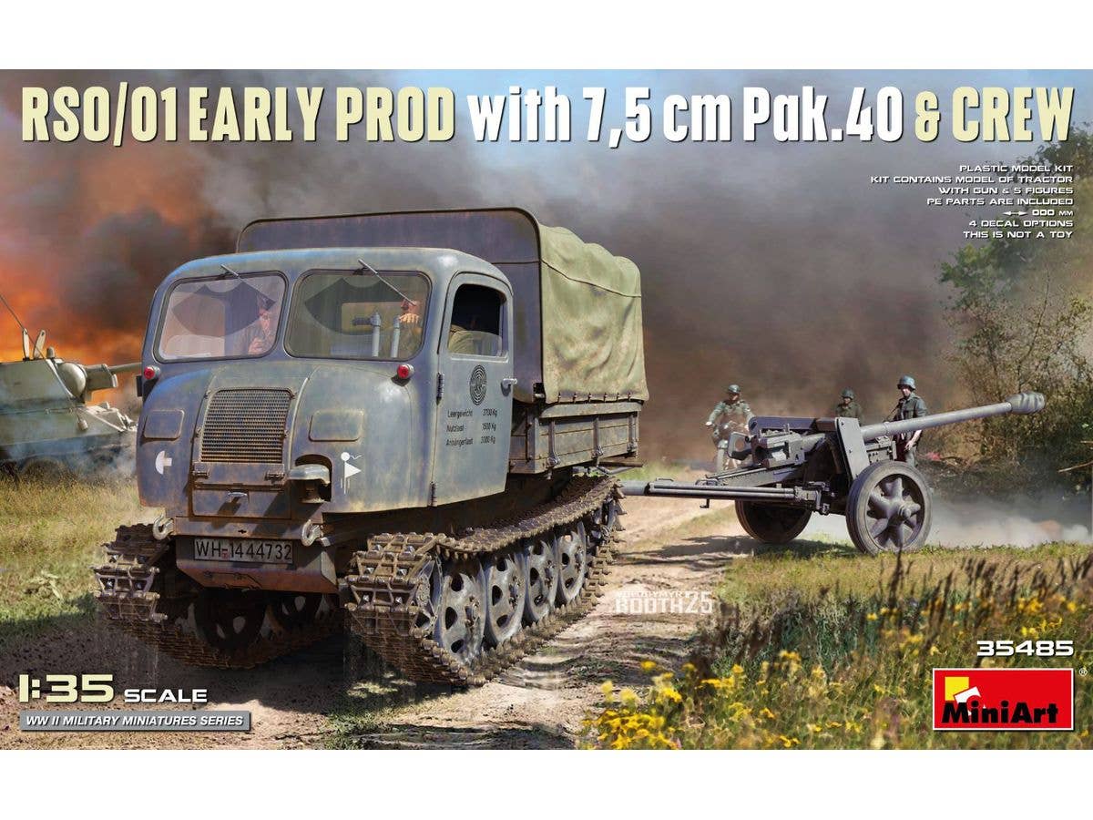 1/35 RSO/01 初期生産型 w/7.5cm Pak.40対戦車砲&乗員