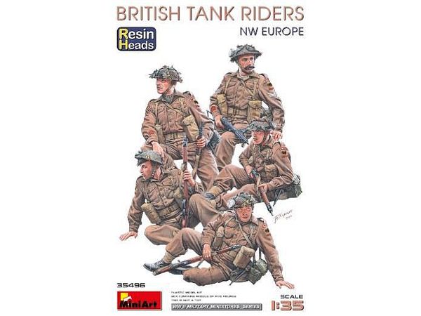 1/35 イギリス戦車戦車跨乗兵 (西ヨーロッパ) 頭部レジン製