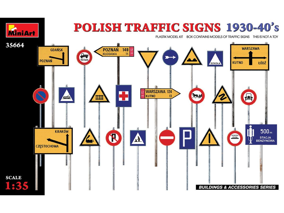 1/35 ポーランド交通標識1930-40年代