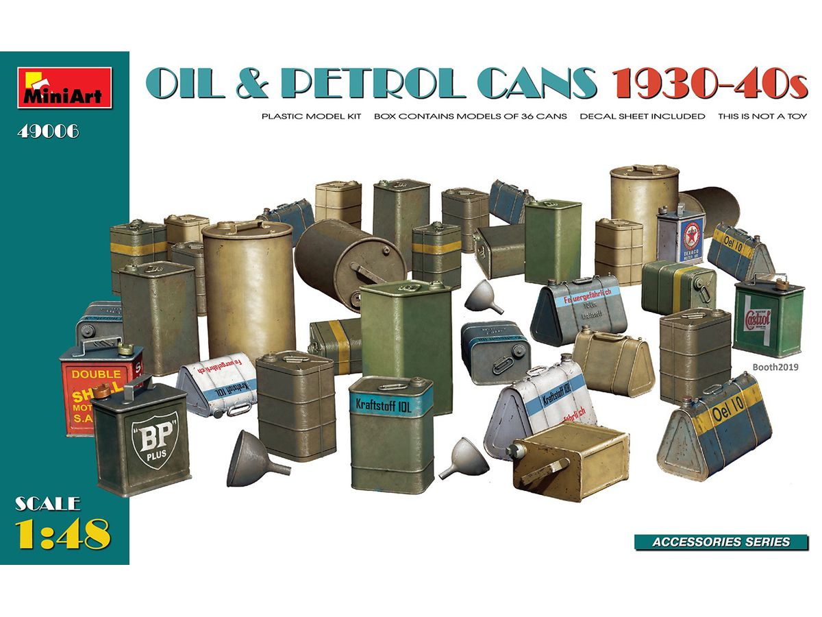 1/48 石油&ガソリン缶1930-40年代