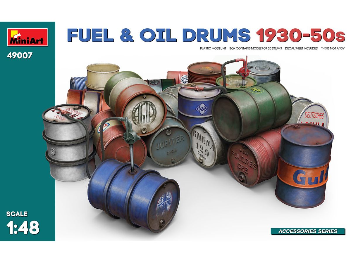 1/48 燃料・石油ドラム缶 1930-50年代