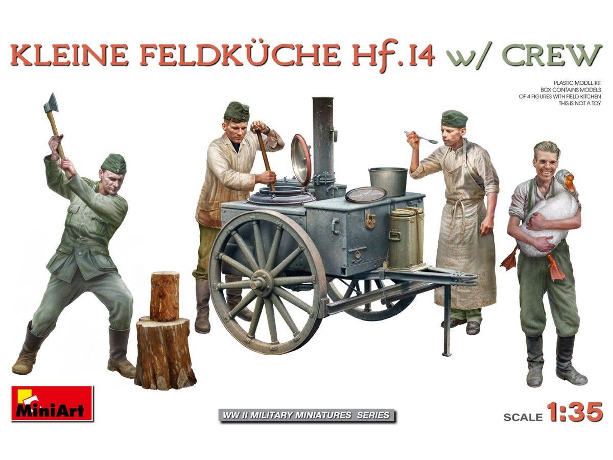 1/35 小型野戦厨房 Hf.14 w/作業員フィギュア4体