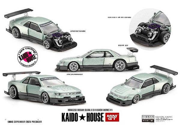 1/64 Nissan シルビア S13-R KAIDO WORKS V1 (右ハンドル)