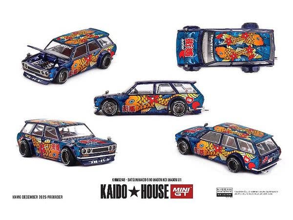 1/64 ダットサン KAIDO 510 ワゴン 鯉ワゴン V1 (右ハンドル)