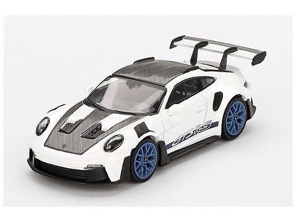 1/64 ポルシェ 911 (992) GT3 RS ヴァイザッハパッケージ ホワイト w / インディゴブルー (右ハンドル)