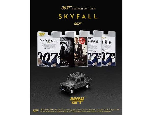 1/64 ランドローバー ディフェンダー 110 クルーキャブ ｢スカイフォール｣中国語(繁体字)版パッケージ