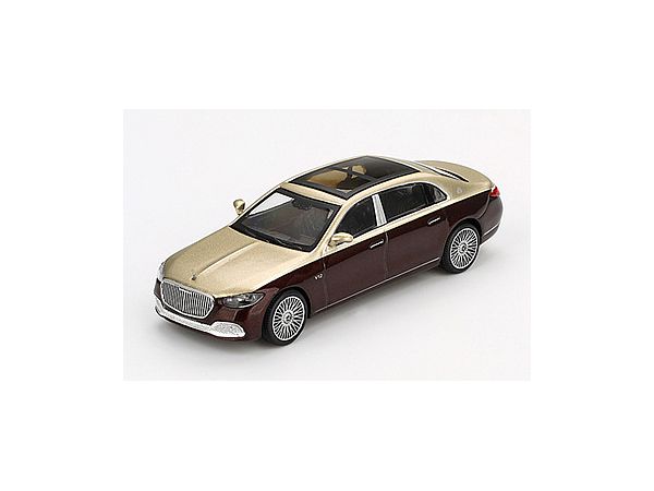 1/64 メルセデス マイバッハ S680 ゴールド / ダークレッドメタリック (左ハンドル)