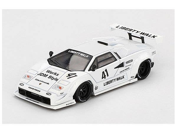 1/64 ランボルギーニ カウンタック LB-WORKS 東京オートサロン 2024 ホワイト (左ハンドル)