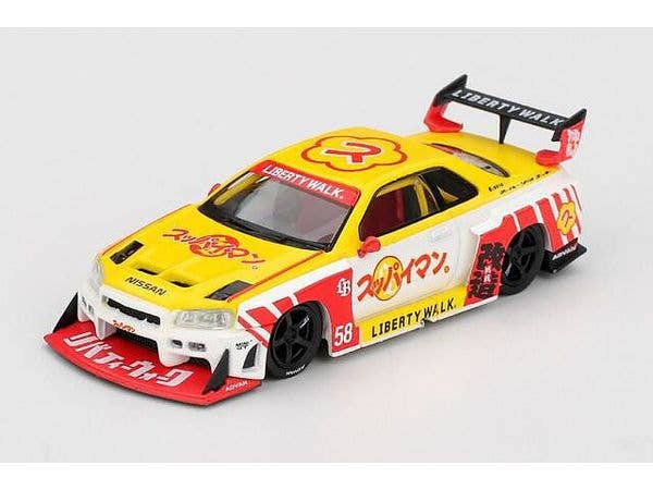 1/64 Nissan LB-ER34 Super Silhouette スッパイマン 沖縄 (右ハンドル)