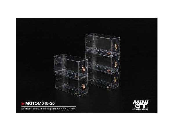 1/64 MINI GT Box プロテクター タイプ A: スタンダードサイズ (25個 / セット)
