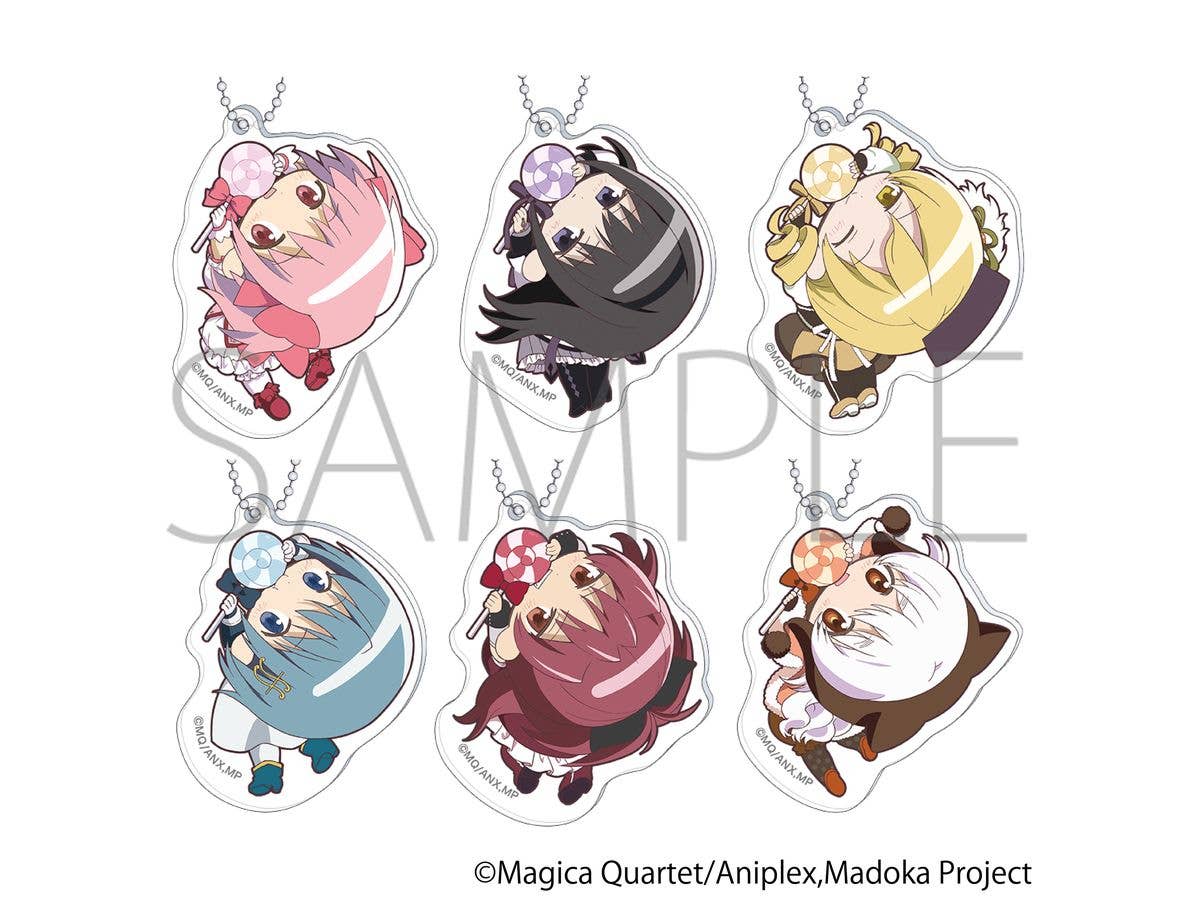 魔法少女まどか マギカ かぷりっこアクリルキーホルダーコレクション 1Box 6pcs