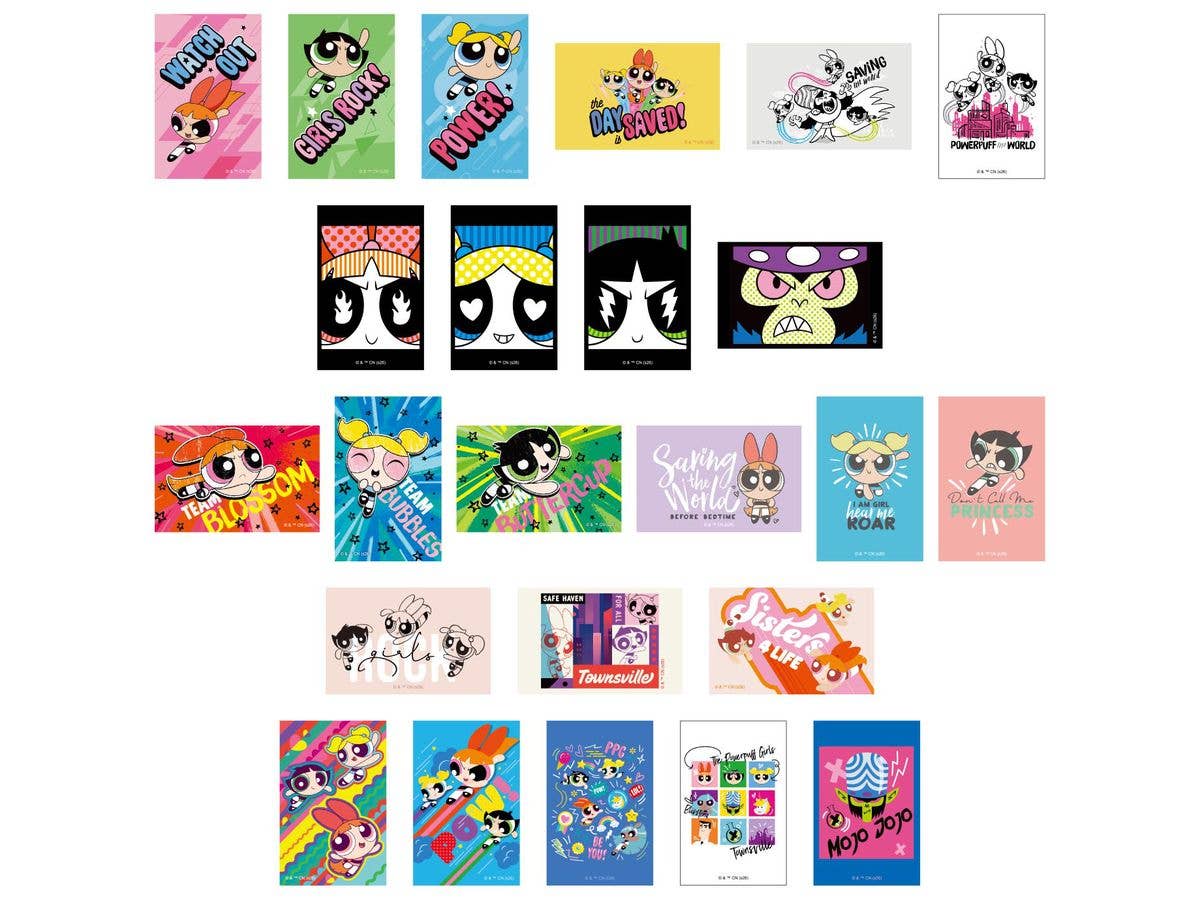 パワーパフガールズ アートステッカーコレクション 1Box 12pcs