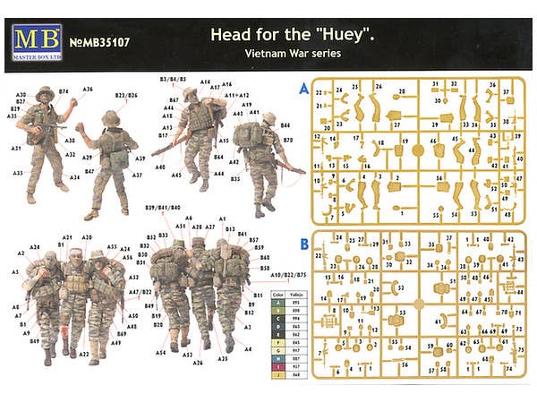 海軍特殊部隊5体 負傷兵搬送撤退シーン ベトナム戦 | HLJ.co.jp