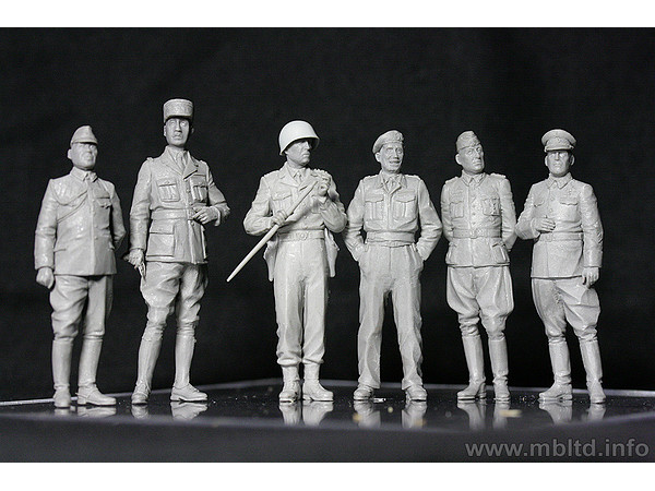 1/35 元帥将軍6体セット 日英米独露仏各1体