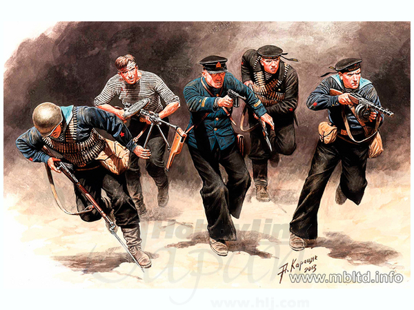 1/35 露・ソ連陸戦隊 5体攻撃シーン 1941-42 東部戦線シリーズ No.3